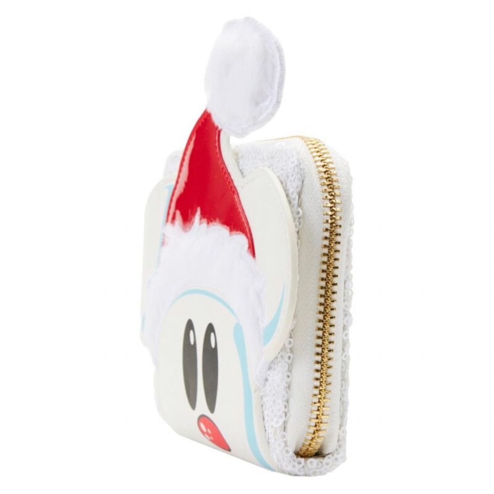 Mickey Mouse Sequin Snowman Zip Around Wallet - Picture 3 of 4